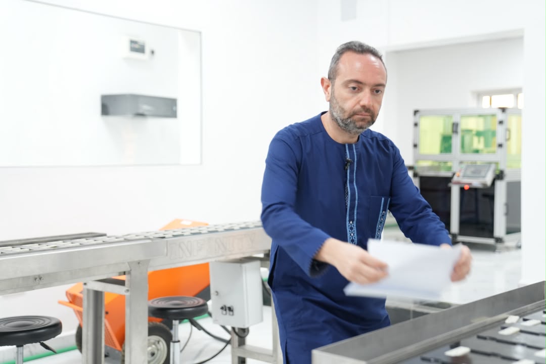 Production staff operating facility equipment